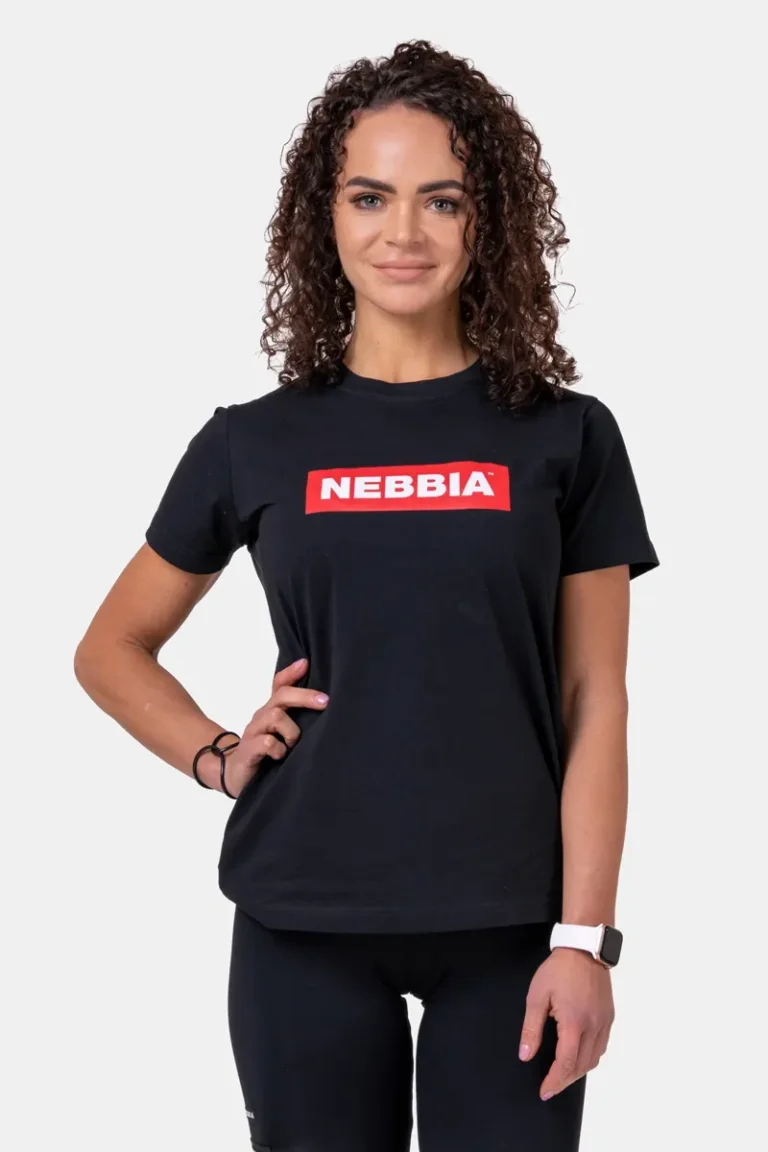 NEBBIA Basic T-skjorte Woman - Sort – M