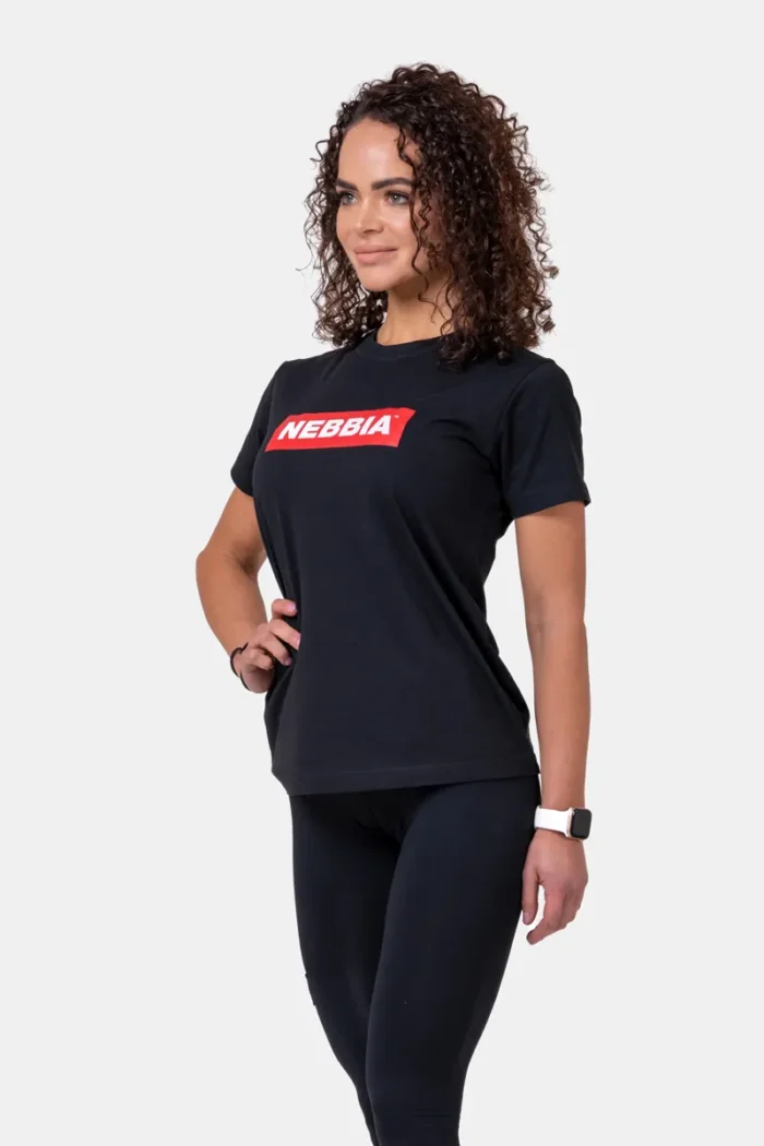 NEBBIA Basic T-skjorte Woman - Sort - Bilde 4