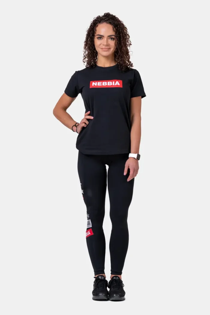 NEBBIA Basic T-skjorte Woman - Sort - Bilde 5