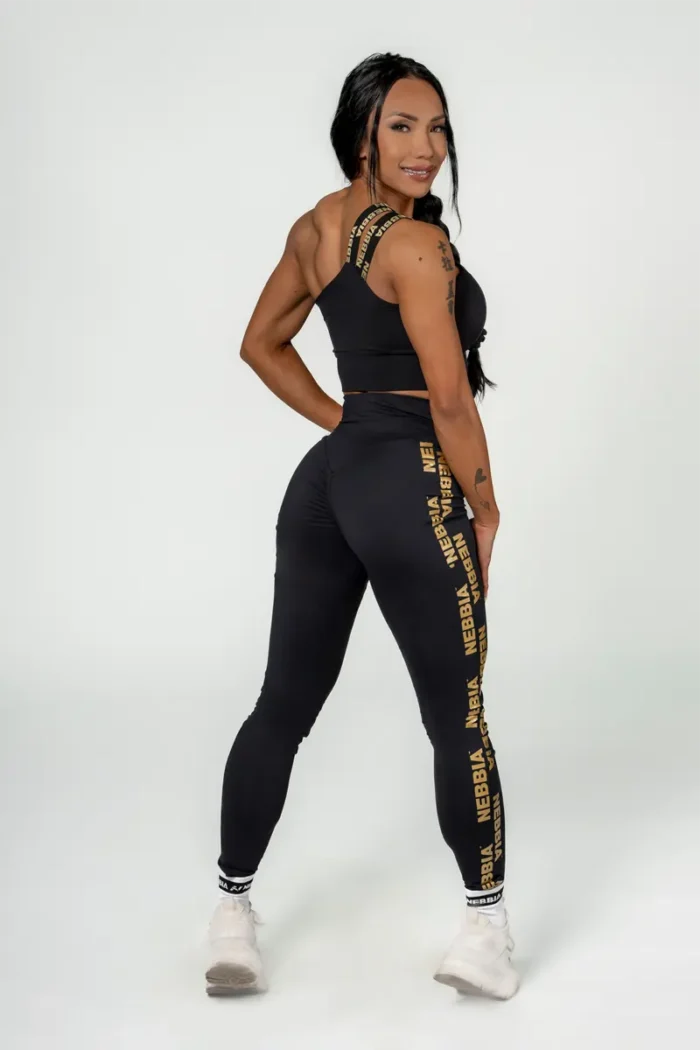 Nebbia Women's High Support Spors Bra Intense Asymmetric Gold - Bilde 6