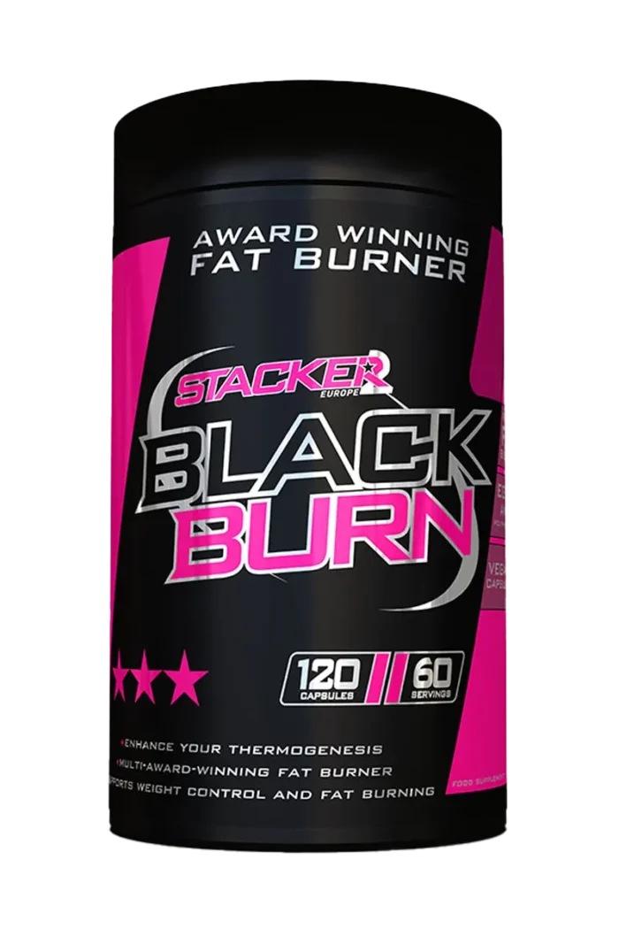 Stacker2 Europe Black Burn - 120 kapsler Stacker2 Europe Black Burn - 120 kapsler