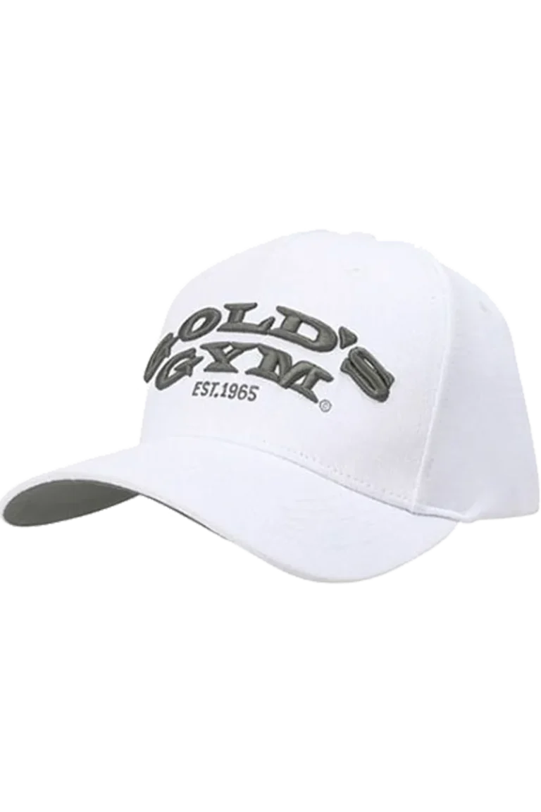 Gold's Gym Curved Cap - White
