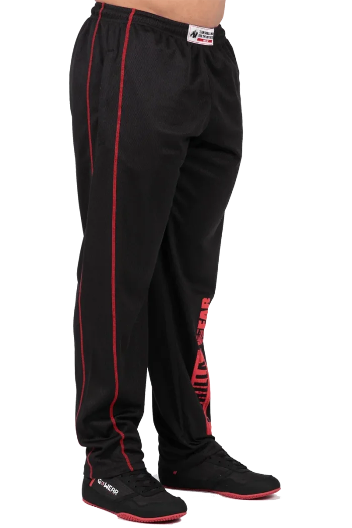 Wallace Mesh Pants - Black/Red - Bilde 5