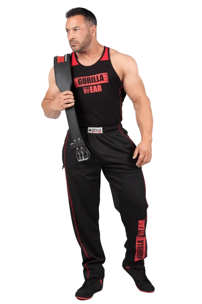 Wallace Mesh Pants - Black/Red - Bilde 10