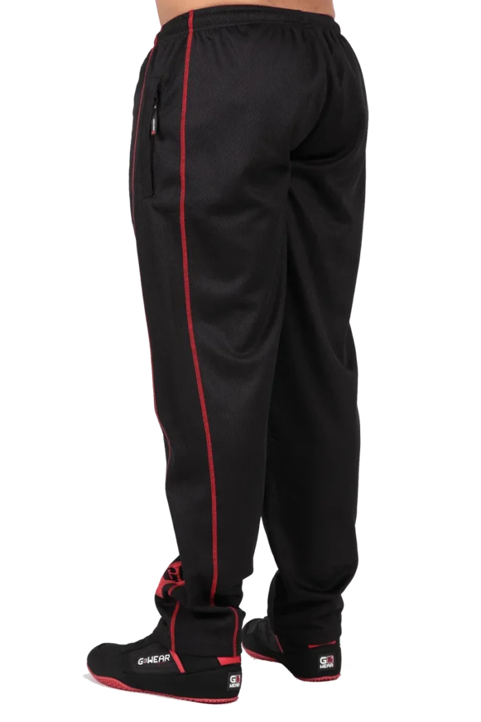 Wallace Mesh Pants - Black/Red - Bilde 9