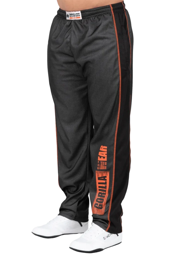 gwwmpgo_1 Wallace Mesh Pants - Gray/Orange - Bilde 1