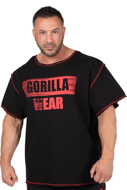 Wallace Workout Top - Black/Red