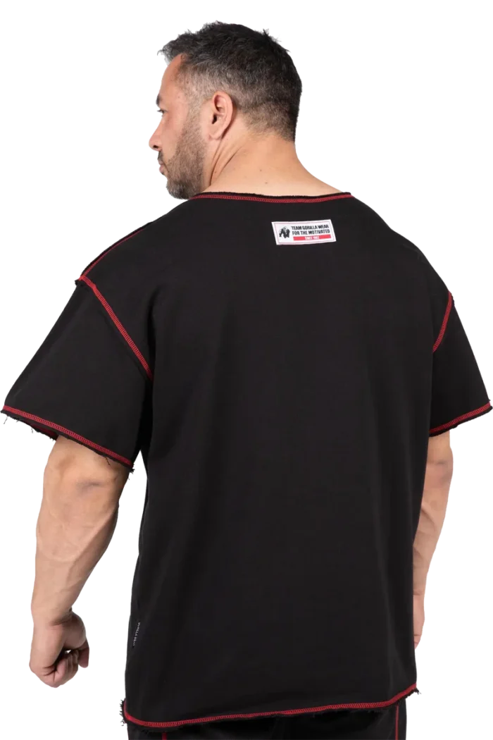 gwwwtbr_3 Wallace Workout Top - Black/Red - Bilde 3