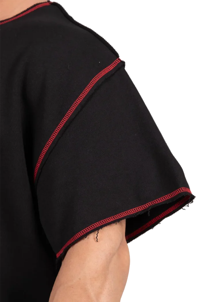 gwwwtbr_4 Wallace Workout Top - Black/Red - Bilde 4