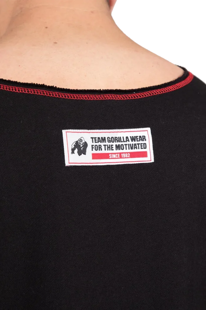 gwwwtbr_5 Wallace Workout Top - Black/Red - Bilde 5