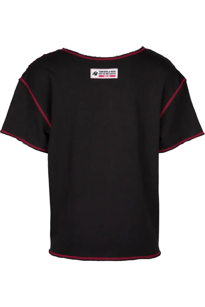 gwwwtbr_8 Wallace Workout Top - Black/Red - Bilde 8