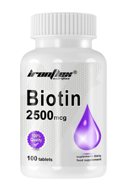 IronFlex Biotin 2500mcg - 100 tabs