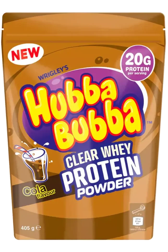 Hubba Bubba Clear Whey Proteinpulver - 405g – Cola Hubba Bubba Clear Whey Proteinpulver - 405g – Cola