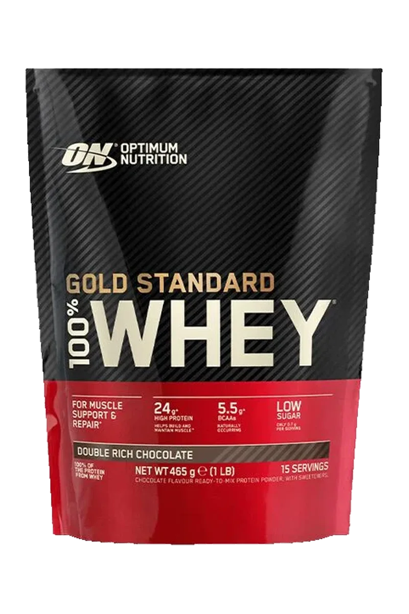 <![CDATA[Optimum Nutrition 100% Whey Gold Standard - 465g - Double Rich Chocolate]]>