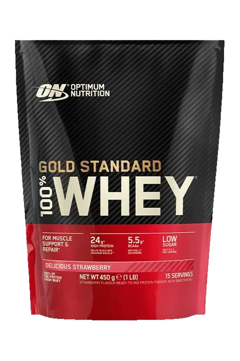 <![CDATA[Optimum Nutrition 100% Whey Gold Standard - 465g - Delicious Strawberry]]>