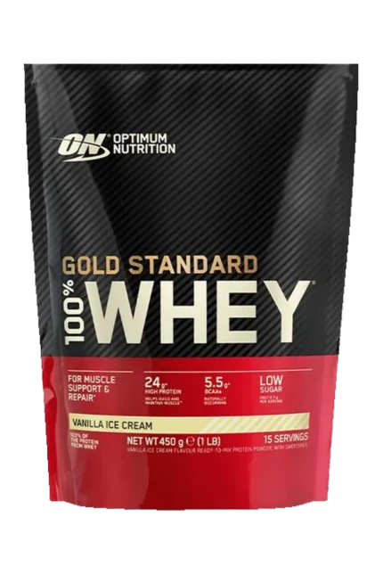 Optimum Nutrition 100% Whey Gold Standard - 450/480g â Vanilla Ice Cream
