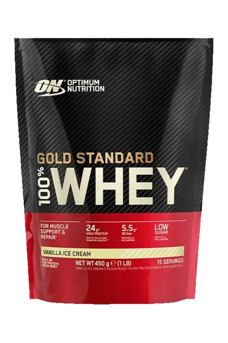 Optimum Nutrition 100% Whey Gold Standard - 450/480g – Vanilla Ice Cream