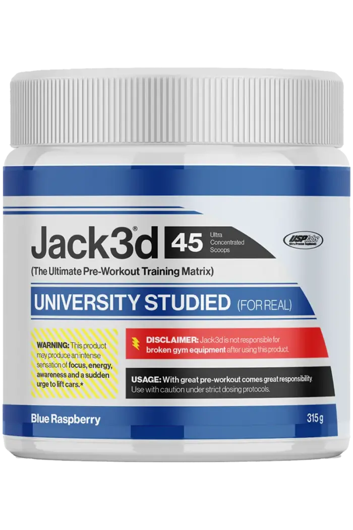Jack3d Advanced Pre-Workout - 315g Blue Raspberry PWO - Pre Workout