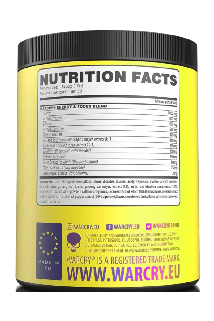 Warcry Energy Pre-Workout - 300g - Bilde 2