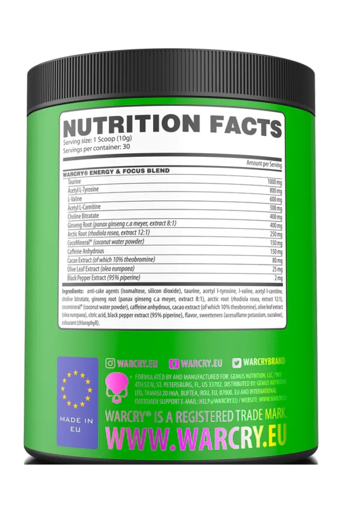 Warcry Energy Pre-Workout - 300g - Bilde 6