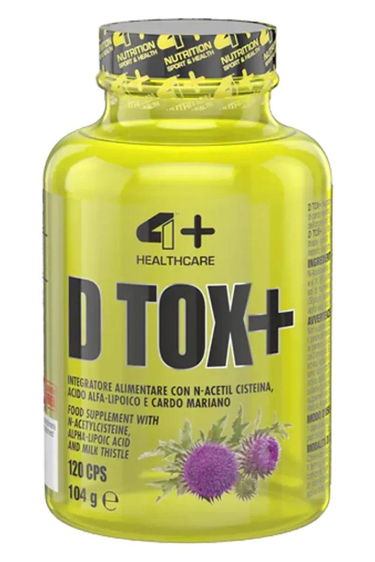 4+Nutrition D TOX+ // 120 kapsler