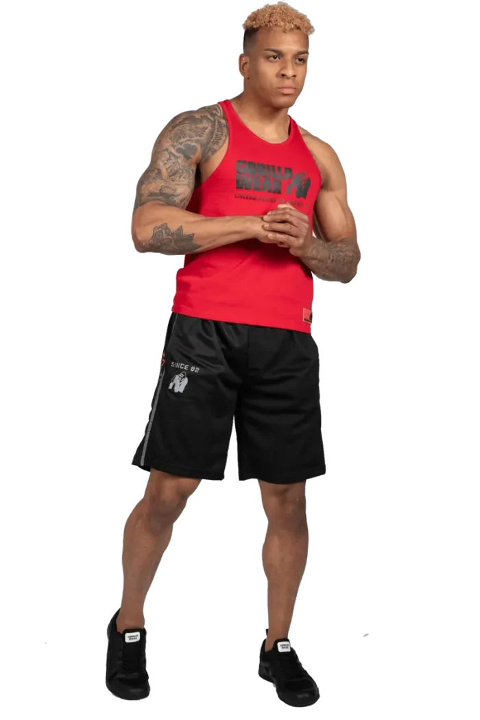 Functional Mesh Shorts - Black/Red - Bilde 4