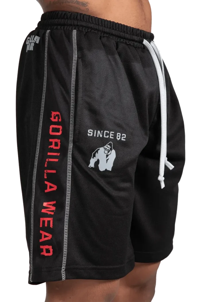 Functional Mesh Shorts - Black/Red – L/XL
