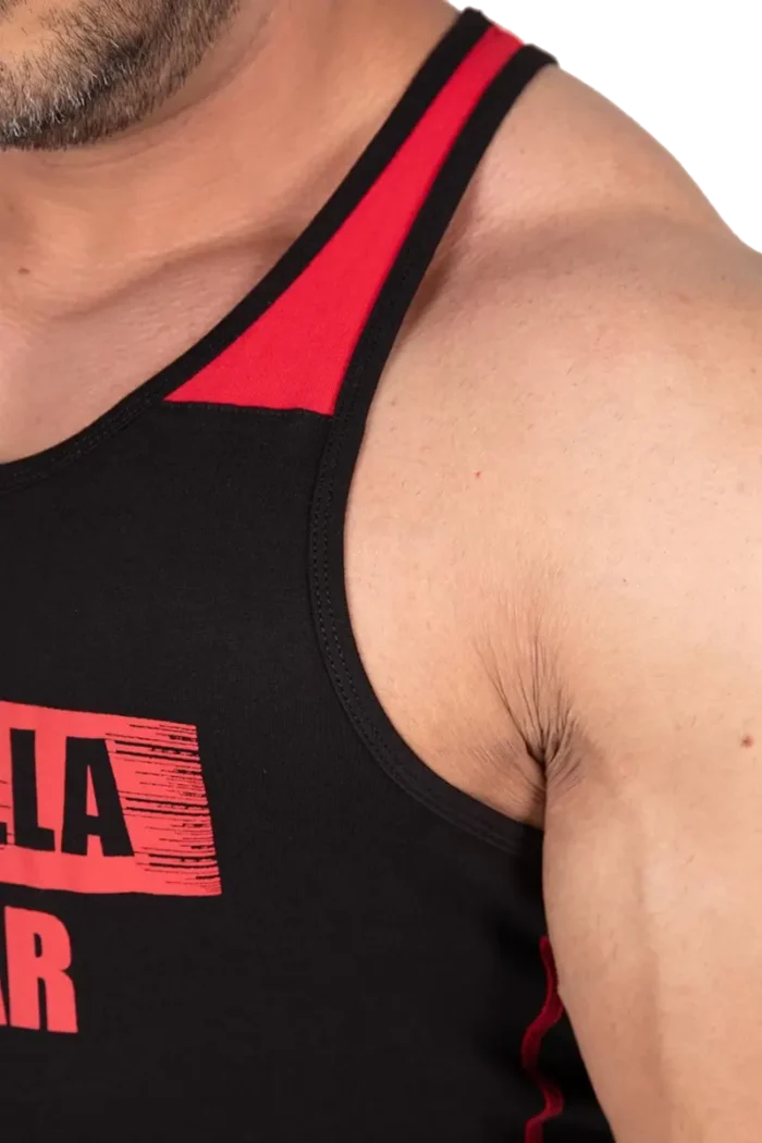 Wallace Tank Top - Black/Red - Bilde 4