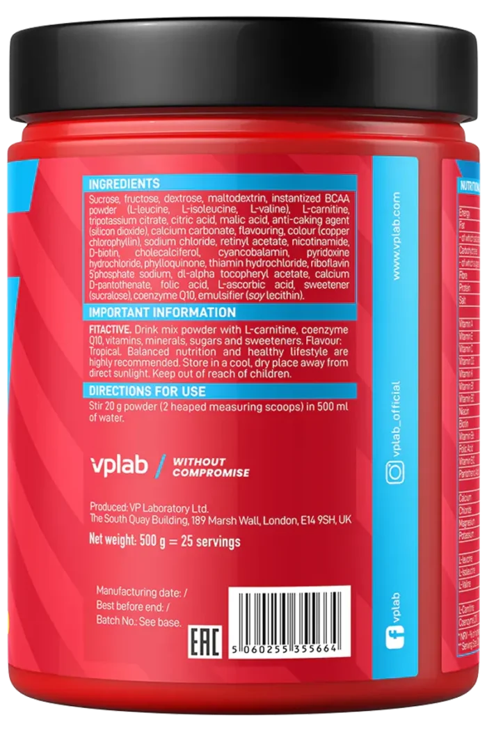 FitActive Isotonic Drink - 500g Watermelon - Bilde 2