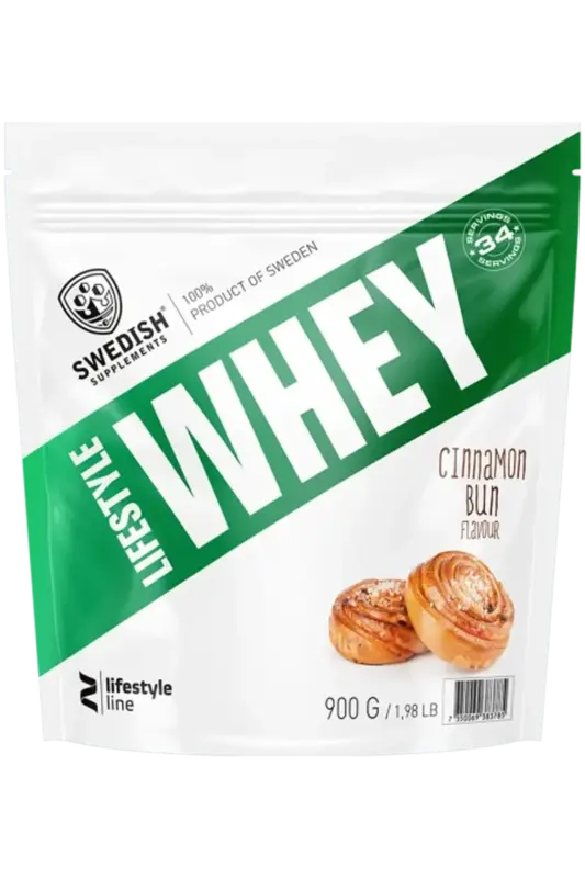 Swedish Supplements Lifestyle Whey - 900g Cinnamon Bun Proteinpulver