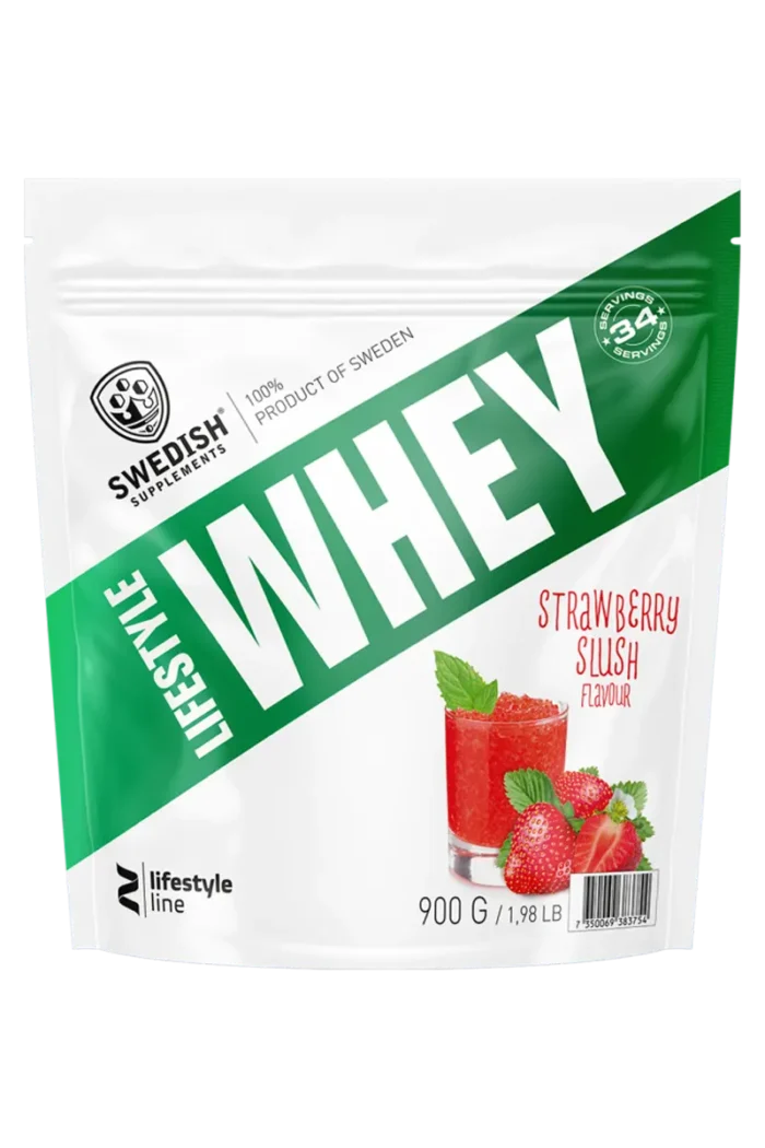 Swedish Supplements Lifestyle Whey - 900g – Strawberry Slush