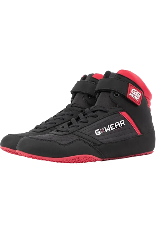 Gwear Classic High Tops - Black/Red – 45