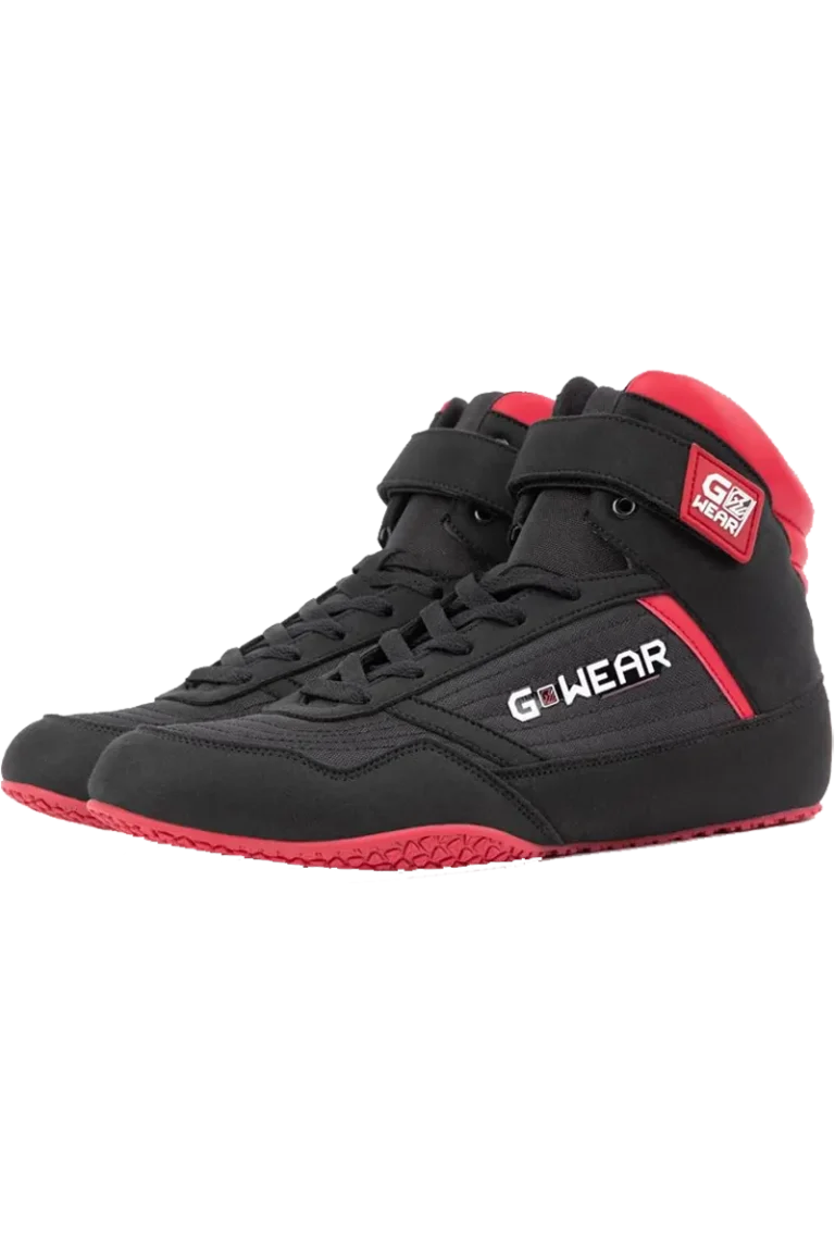 Gwear Classic High Tops - Black/Red – 45