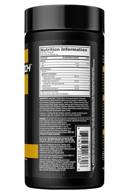 Muscletech ALPHATEST Testobooster - 120 kapsler