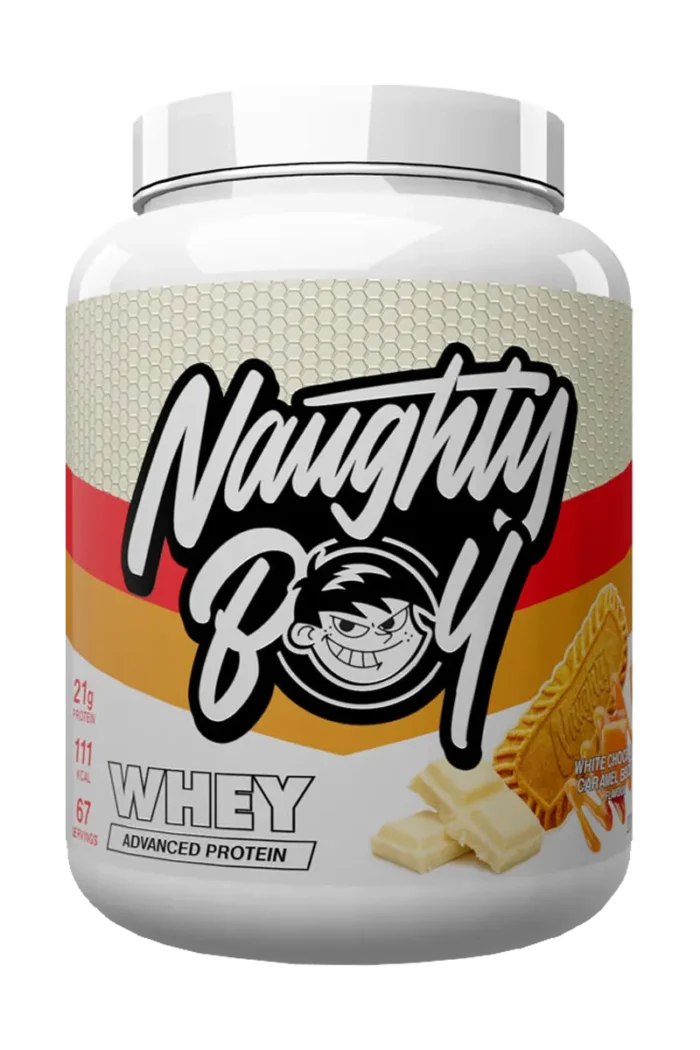 Naughty Boy Advanced Whey Protein - 2010g – White Chocolate Caramel Biscuit Naughty Boy Advanced Whey Protein - 2010g – White Chocolate Caramel Biscuit