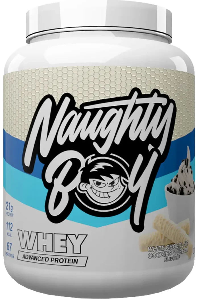 Naughty Boy Advanced Whey Protein - 2010g – White Chocolate Cookies & Cream Naughty Boy Advanced Whey Protein - 2010g – White Chocolate Cookies & Cream
