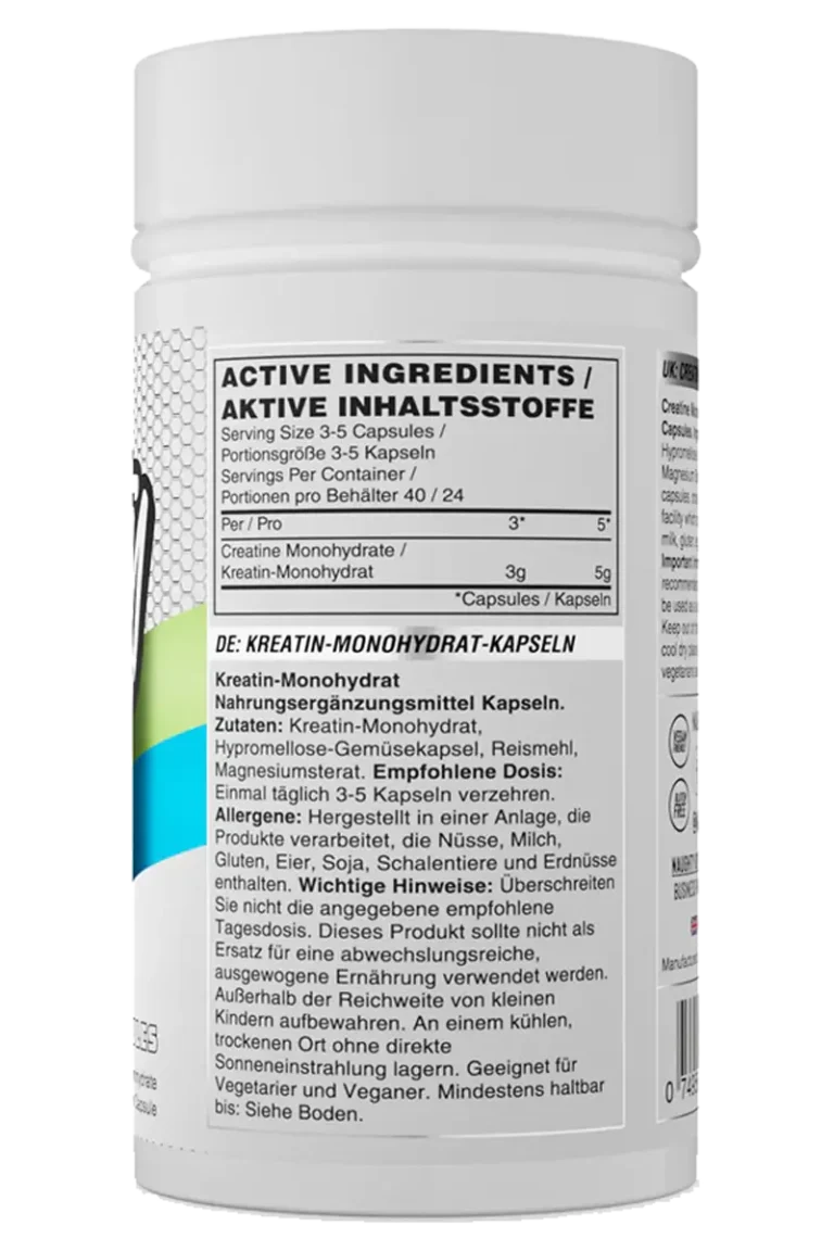 Naughty Boy Creatine Caps - 120 kapsler