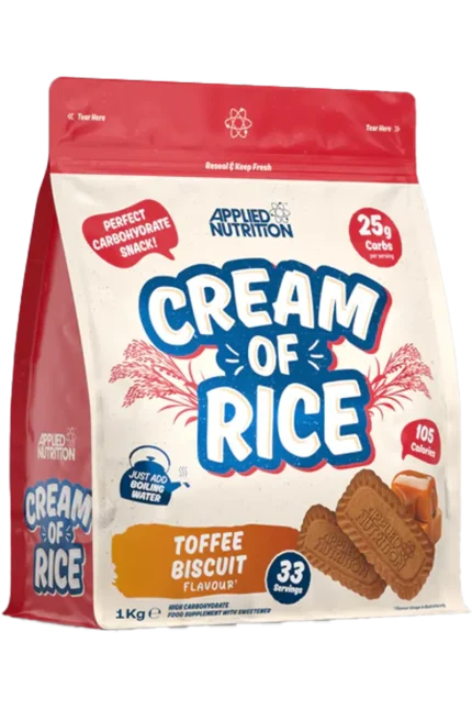 Applied Nutrition Cream of Rice - 1000g â Toffee Biscuit