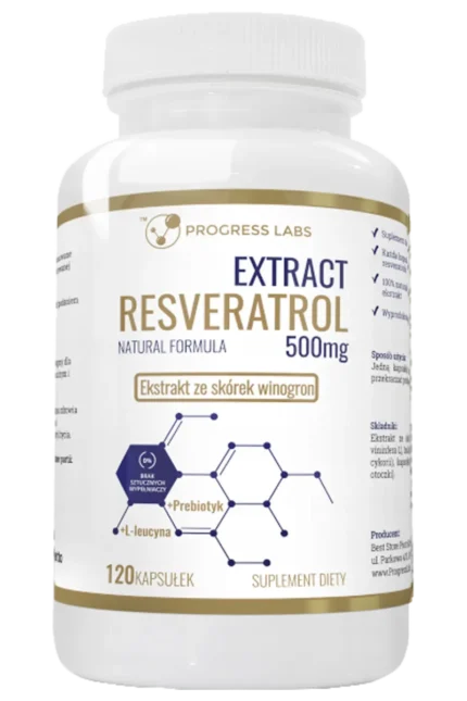 Resveratrol Extrakt 500 mg - 120 kapsler
