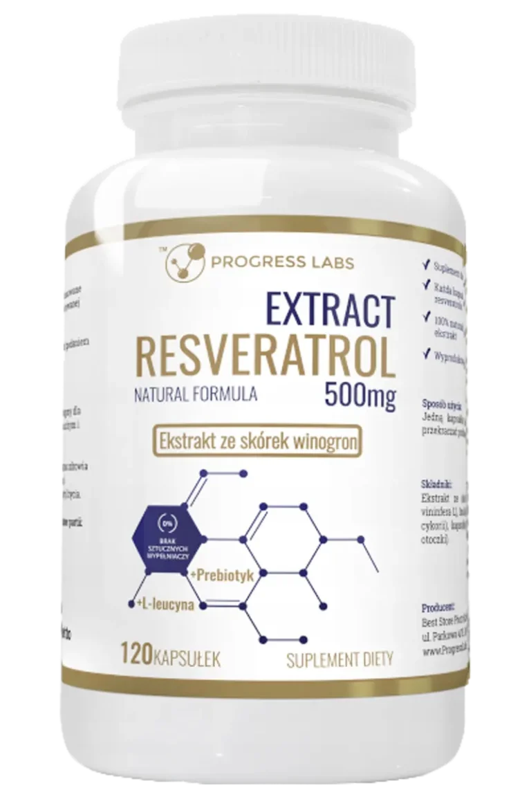 Resveratrol Extrakt 500 mg - 120 kapsler
