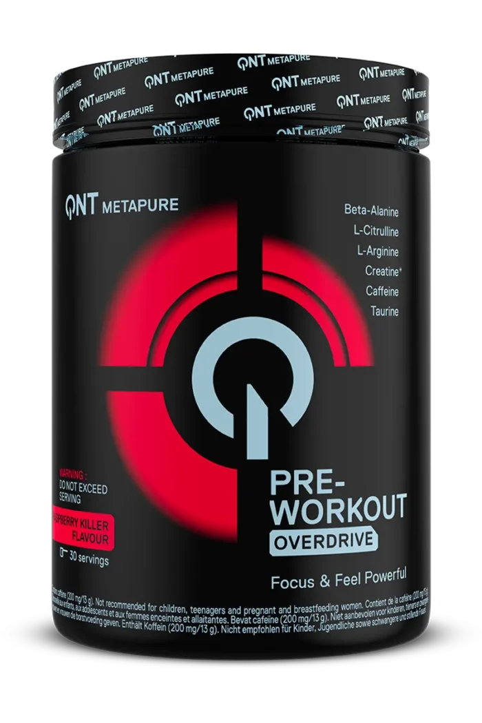 QNT Pre-Workout Overdrive - 390g – Raspberry Killer QNT Pre-Workout Overdrive - 390g – Raspberry Killer