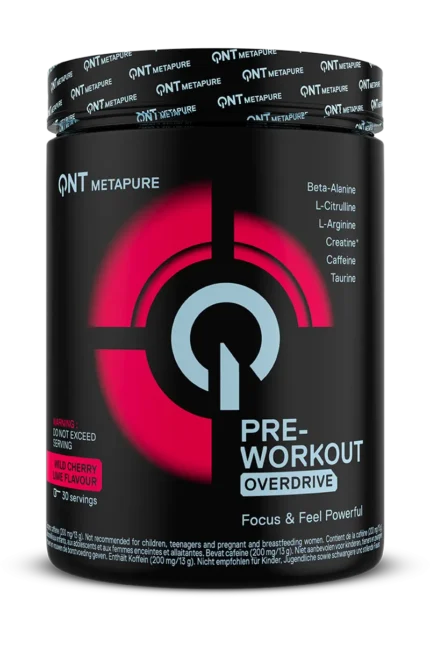 QNT Pre-Workout Overdrive - 390g – Wild Cherry Lime