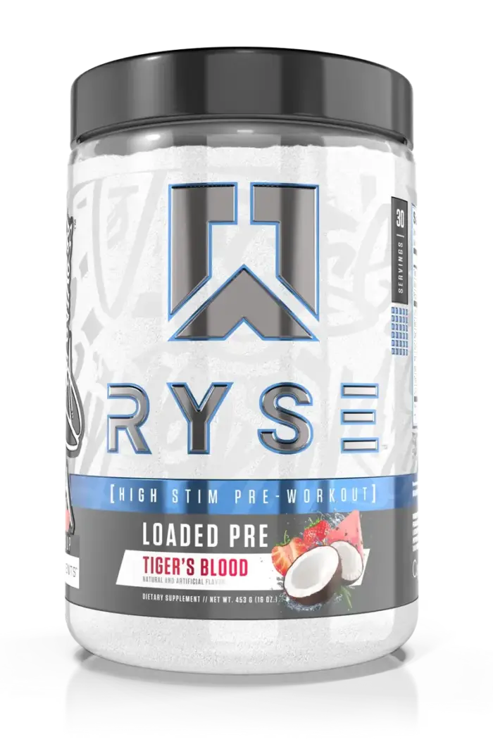 RYSE Loaded Pre-Workout - 393g/441g – Tigers Blood RYSE Loaded Pre-Workout - 393g/441g – Tigers Blood
