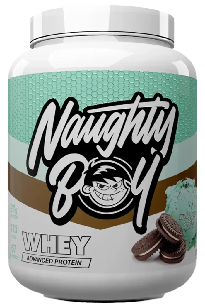 Naughty Boy Advanced Whey Protein - 2010g – Mint Cookies & Cream Naughty Boy Advanced Whey Protein - 2010g – Mint Cookies & Cream