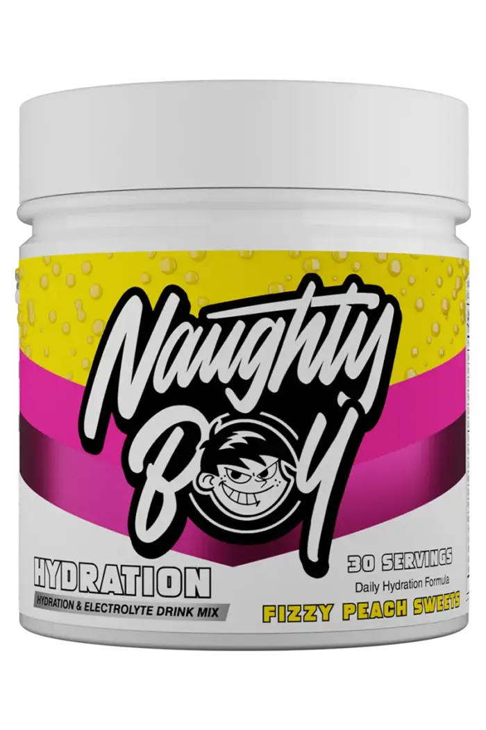 Naughty Boy Hydration - 30 serveringer – Fizzy Peach Sweets