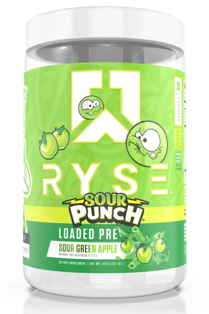 RYSE Loaded Pre-Workout - 393g/441g – Sour Green Apple RYSE Loaded Pre-Workout - 393g/441g – Sour Green Apple