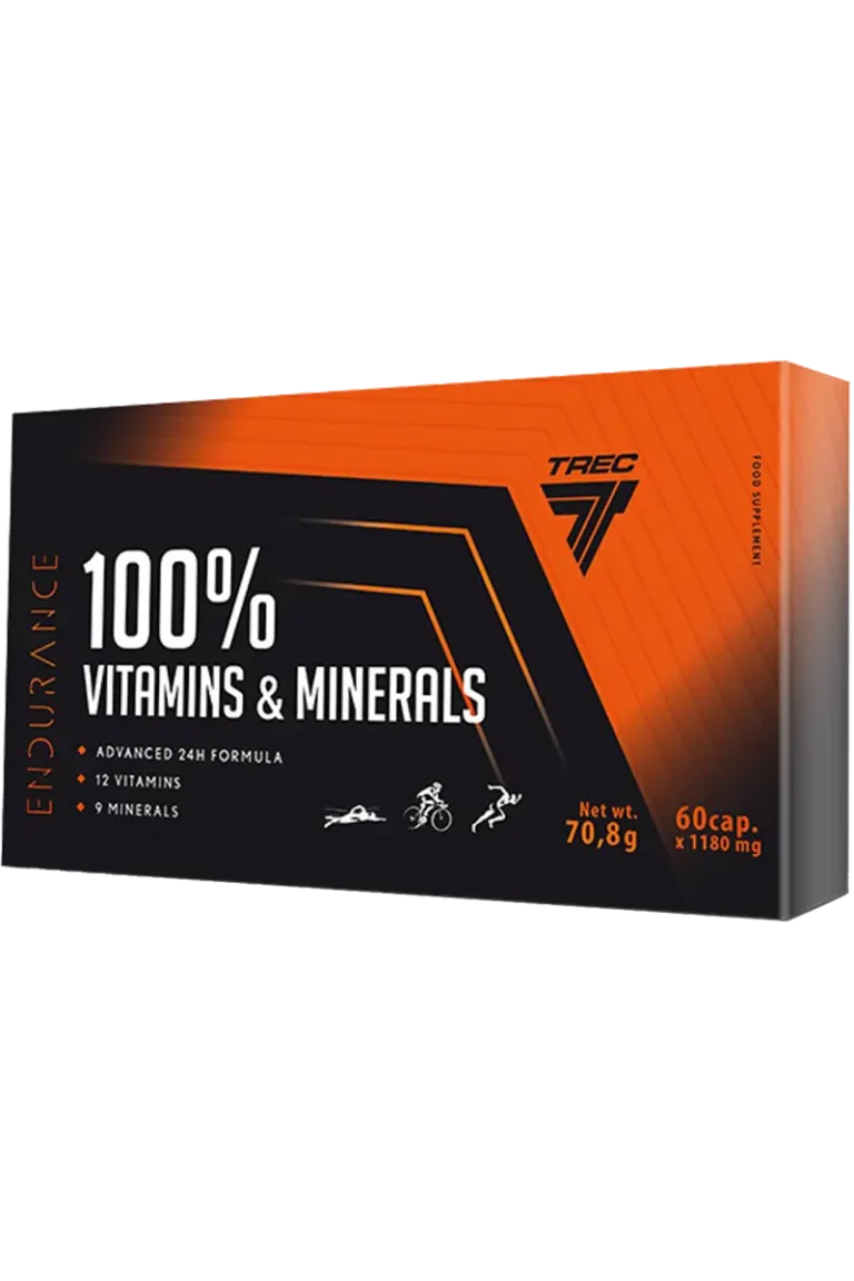 100% Vitamins & Minerals Endurance - 60 kapsler