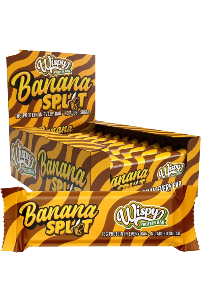 Wispy Protein Bar 55g - Banana Split - Bilde 2