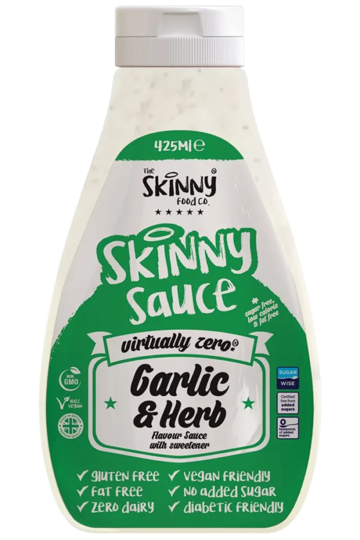 Skinny Sauces 425g - Diverse Smaker – Garlic & Herb