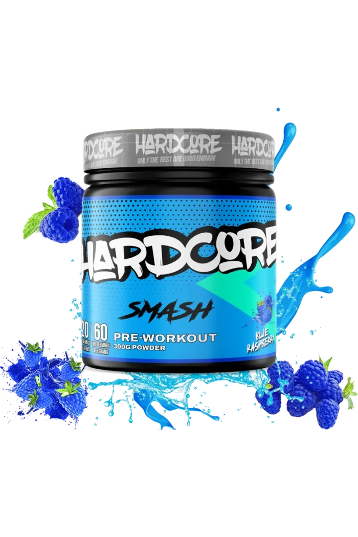 Hardcore Smash Pre-Workout // 300g – Blue Raspberry